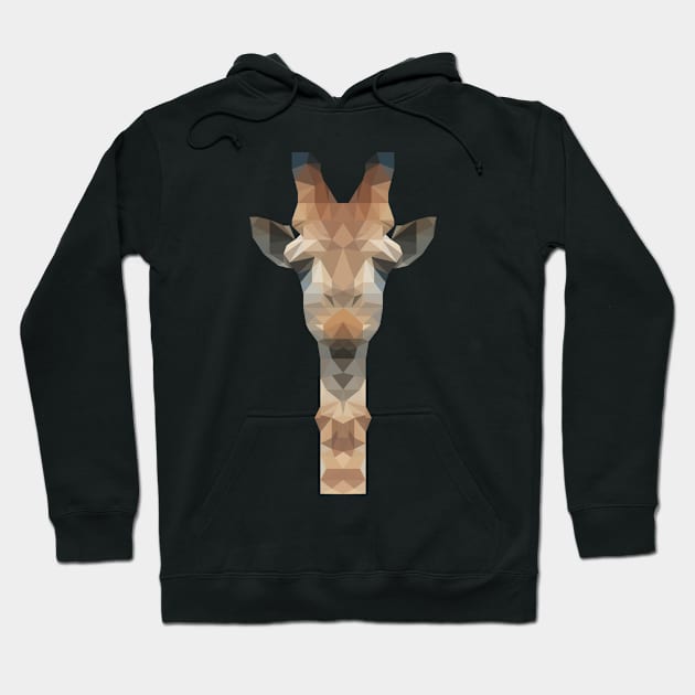 A Giraffe, low poly Hoodie by jkim31